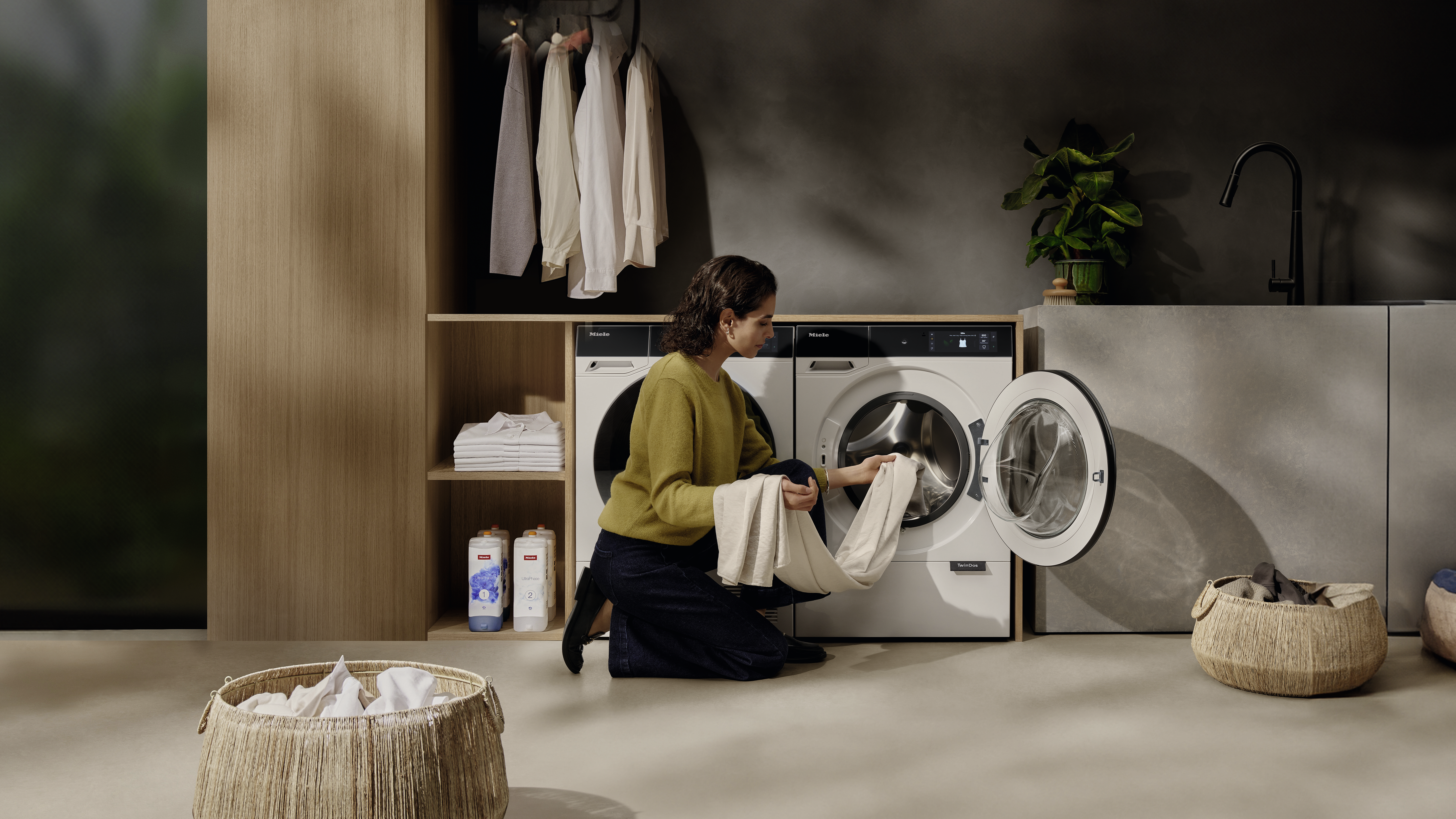 Det finnes også matchende tørketrommel til Miele W2 WQ 1000 WPS Nova Edition. Den er så skånsom at den til og med kan tørke ull.